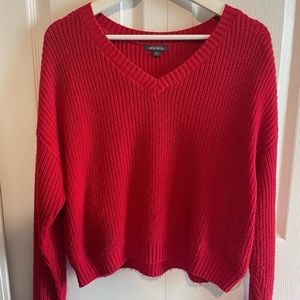 Cropped Red Sweater - perfect for Christmas 🎄